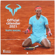 Paris — his hair is thinning on top. Rafael Nadal 2021 Calendar Nike Other Accessories Tennispro