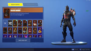 Fortnite Account With Ultra Rare Og Skins Black Knight Mako Glider And More Blackest Knight Fortnite Red Knight