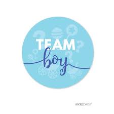 To make sure the party goes down well you should use the party planner for a baby shower. Gender Reveal Baby Shower Pink Or Blue 40 Pack Team Girl Team Boy Round Circle Label Stickers Walmart Com Walmart Com