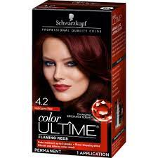 Schwarzkopf Color Ultime Flaming Reds Hair Color 4 2 Mahogany Red 2 03 Fl Oz 4 2 Brown Red Schwarzkopf Color Schwarzkopf Color Ultime Hair Color Cream