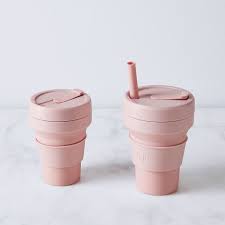Stojo Collapsible Coffee Cup Set Of 2 12 16 Ounce 5 Colors Coffee Cups Reusable Coffee Cup Colorful Coffee
