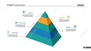 Five Level Pyramid Chart Diagram Slide Template Creative