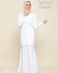 Dress jubah nikah tunang murah (@jubahdressmuslimahterkini. Kurung Mawar Lace Material Wedding Dresses Pinterest Dresses Baju Kurung Lace