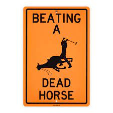 Denial Art Print Beating A Dead Horse Custom Street Sign 1xrun