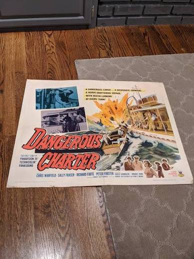 1962 Dangerous Charter Original Display Movie Poster - Half-sheet Chris  Warfield Sally Fraser - Etsy UK