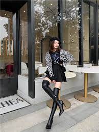 high boots おしゃれまとめの人気アイデア pinterest lara fuchs ファッション ファッション レディース セクシー ブーツ