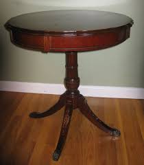 Items Similar To Mahogany Duncan Phyfe Style Lamp Table With Splayed Legs Brass Feet 1940 1950 On Etsy Glass Table Set Rustic End Tables Marble End Tables