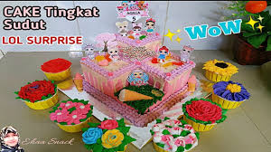 Kue ultah upin ipin 2 tingkat / cake ulang tahun upin ipin: Resep Kue Tart Tutorial Menghias Cake Ultah Tingkat Sudut Lol Surprise Kue Tart Viral Kekinian By Ehaa Snack Buat Kue