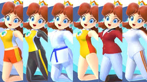 ✿ Mario & Sonic Tokyo 2020 - All Princess Daisy Outfits ✿ - YouTube