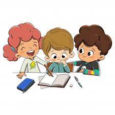 Finally, ask each pair to stand up and do one of their items in front of the class. Children In Class Doing Homework Student Cartoon Drawing For Kids Kids Clipart Free