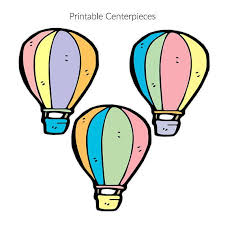 Hot Air Balloon Centerpieces View All Of Our Oh The Places Youll Go Items Here Http Etsy Me 2ha Balloon Template Oh The Places You Ll Go The Places Youll Go