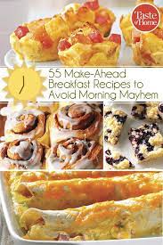 60 Make Ahead Breakfasts To Avoid Morning Mayhem Make Ahead Breakfast Breakfast For Kids Breakfast Brunch Recipes