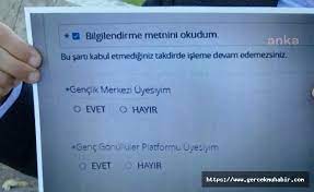 kyk ya basvuran ogrencilere akp nin genclik kollarina uye olup olmadigi soruluyor haberi