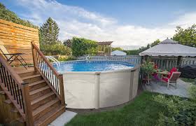 A tiny deck that will fit for small backyard. Is The Diy Above Ground Pool Right For You Pools Of Fun