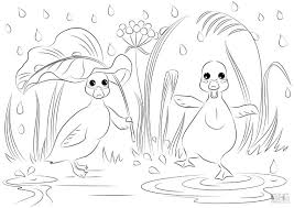 When babies can see color varies from child to child. Get This Duck Coloring Pages Happy Baby Ducks Dancing In The Rain