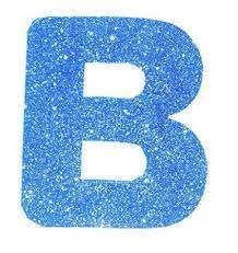 Letra De Eva Glitter B 12cm Azul Neon Gate 72 301 Barra Solucoes Informatica E Papelaria