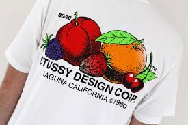 Stussy Fresh Fruit Tee White Fruit