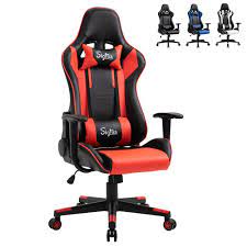 New Sigtua Wcg Gaming Chair Ergonomic Racing Office Computer Game Chair Adjustable Swivel Seat With Headrest And Lumbar Pillow In 2021 Gaming Chair Chair Gamer Chair
