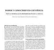 PDF) Poder y conocimiento científico: nuevas tendencias en ...