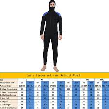Us 135 99 Realon Spearfishing 5mm Neoprene Wetsuit Men With Hoodies Scuba Diving Suit For Surfing Scuba Diving Snorkeling Fishing In Surfing Beach