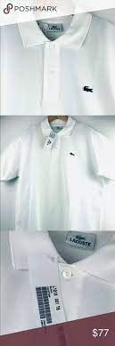 Lacoste Polo Shirt Crocodile Pique White Cotton 5 Lacoste Polo Shirts Lacoste Shirts