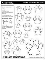 paw print template shapes blank printable shapes paw print crafts templates printable free paw template