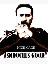 Nick Cage Smooches Good" Sticker for Sale by Stock-Wave
