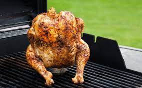 This simple traeger beer can chicken recipe makes moist and flavorful chicken a breeze. Steven Raichlen S Beer Can Chicken Recipe Barbecuebible Com