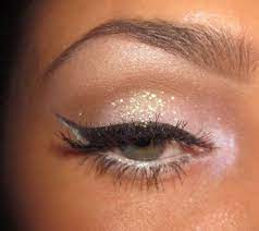 Glitter Eyeshadow And Winged Eyeliner Angel Makeup Makeup Love Makeup