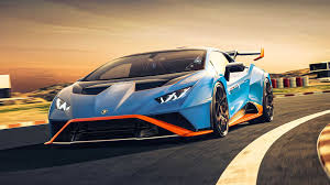 There is a shark fin aerodynamic device connecting the roof snorkel with the rear wing. Lamborghini Huracan Sto Laps Hockenheim With Remarkable Speed