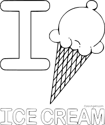 Top 25 free printable ice cream coloring pages online. Letter I Is For Ice Cream Coloring Page Coloringall