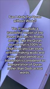 Is It Permissible To Read Quran Without Wudu?