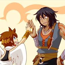 Pit And Magnus I Love When The Two Team Up Xd Kid Icarus Kid Icarus Uprising Icarus