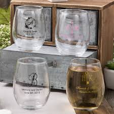 Though we try to package our glassware very carefully, we are unable to replace any can be personalized with your choice of design along with your names and wedding date in a variety of colors. Stemless Wine Glass Favors Personalized Favors