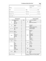 The check up should include the following medical tests: Pre Employment Medical Check Up Form Mauritania Hepatitis C Public Health