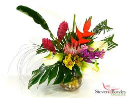 Tropical Flower Arrangement By Steven Bowles Creative Naples Fl Www Stevenbowlescreative Tropical Flower Arrangements Flower Centerpieces Flower Arrangements