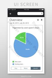 Simple Chart Analysis Data Software Mobile App Interface
