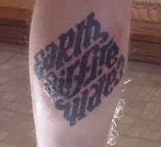 35 amazing earth tattoos with meanings. 27 Fantastic Ambigram Tattoos On Leg