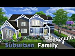 The Sims 4 Base Game Family House Speed Build Youtube Sims House Sims Sims Building