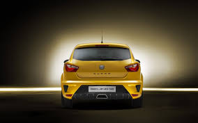Seat Ibiza Cupra Yellow Rear Wallpapers Seat Ibiza Cupra Yellow Rear Stock Photos