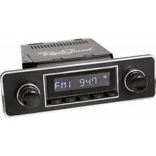 These are usually limited to am/fm radio capability. Classic Car Stereo