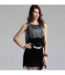 Acquista i tuoi stili preferiti. Retro Vestito Frangia Stile Size One Size