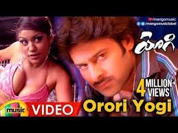 Prabhas Yogi Movie Songs Orori Yogi Full Video Song Mumaith Khan Nayanthara Mango Music Youtube In 2020 Movie Songs Songs Mumaith Khan