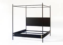 Black Metal 4 Poster Bed Josephine Black Metal Four Poster Canopy Bed Doorman In 2020 Black Canopy Beds Canopy Bed Metal Canopy Bed