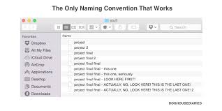 Doghouse The Only Naming Convention That Works It Works Words Convention