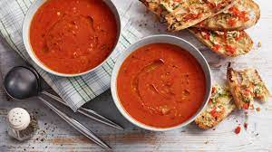 Red Pepper And Tomato Soup Recipe Recipe Easy Soup Recipes Easy Soups Food