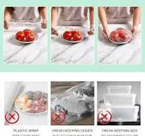 Plastic Bowl Covers Reusable, Food Cover for Outside Pack of 200, Fresh  Keeping Bags, Plastic Wrap Stretch with Elastic for Outdoor Picnic, Kitchen
