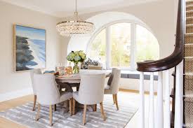 Also, round shapes are ideal if you have small children at home, sure. Staycation At Home Classy Coastal Dining Room Savvy Interiors