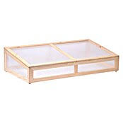 Frühbeet bausatz für gemüse kräuter im garten und balkon 80 x 60 x 80 cm braun. Dobar Fruhbeet Aufsatz 128 X 67 X 31 5 Cm Holz Bauhaus