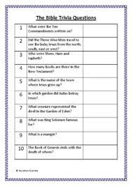 Use these bible trivia questions for kids when you need a quiz after teaching about jesus life and ministry. View 23 Hard Bible Trivia Questions And Answers Multiple Choice